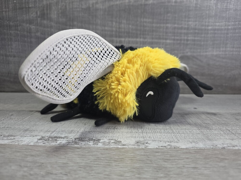 Ikea 8.27" Medium Bumblebee Black Yellow Gray Skogsduva Plush Stuffed g57